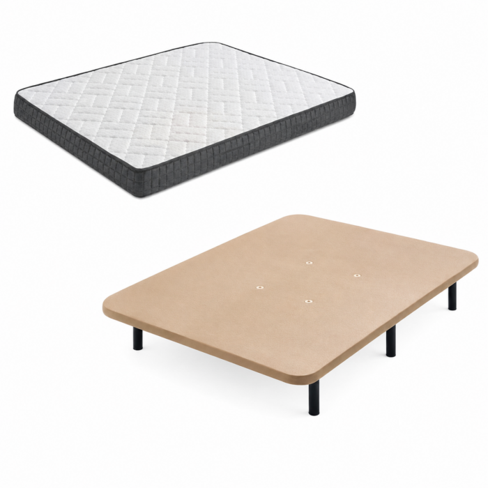 Base tapizada + Colchon visco 20cm